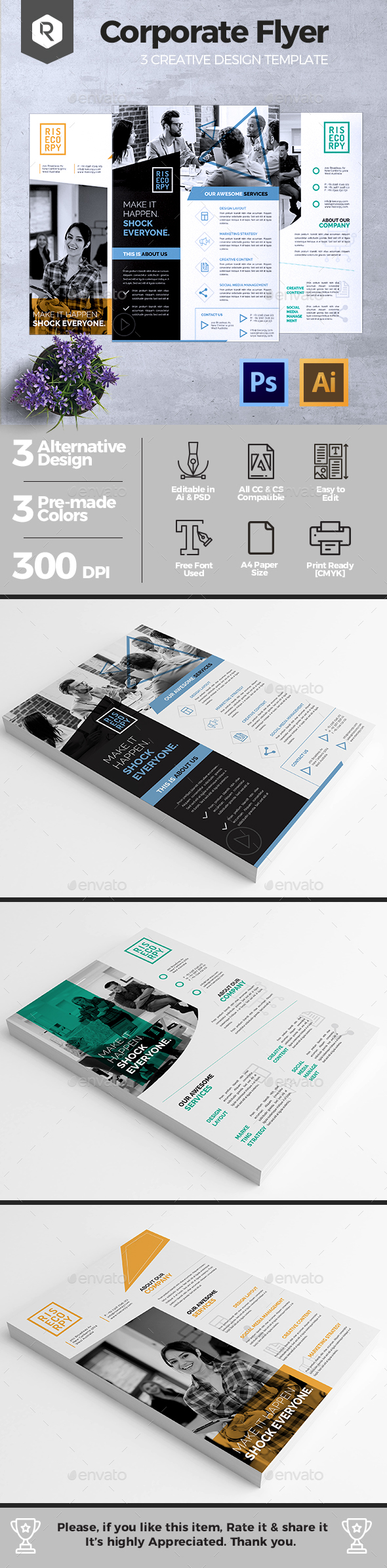 Creative Corporate Flyer Vol. 03 - Corporate Brochures