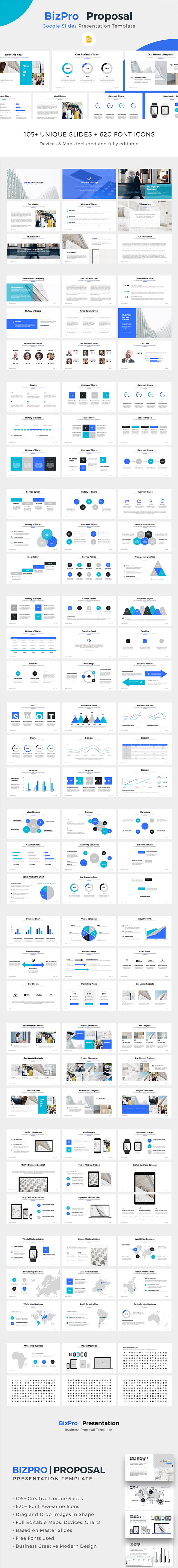 BizPro | Google Slides Proposal Business Template - Google Slides Presentation Templates