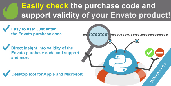 WeePie Envato Purchase Code and Support Checker - an Envato validator tool - CodeCanyon Item for Sale