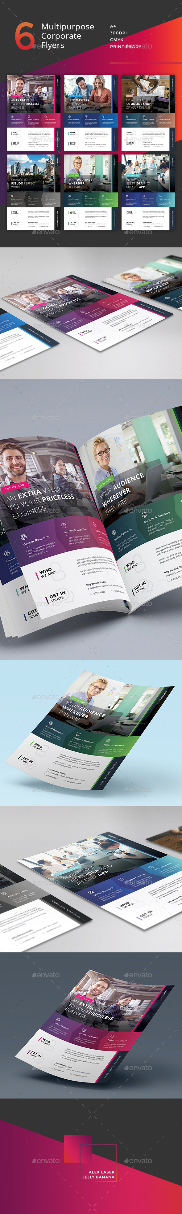 Corporate Flyer - 6 Multipurpose Business Templates vol 28 - Corporate Flyers