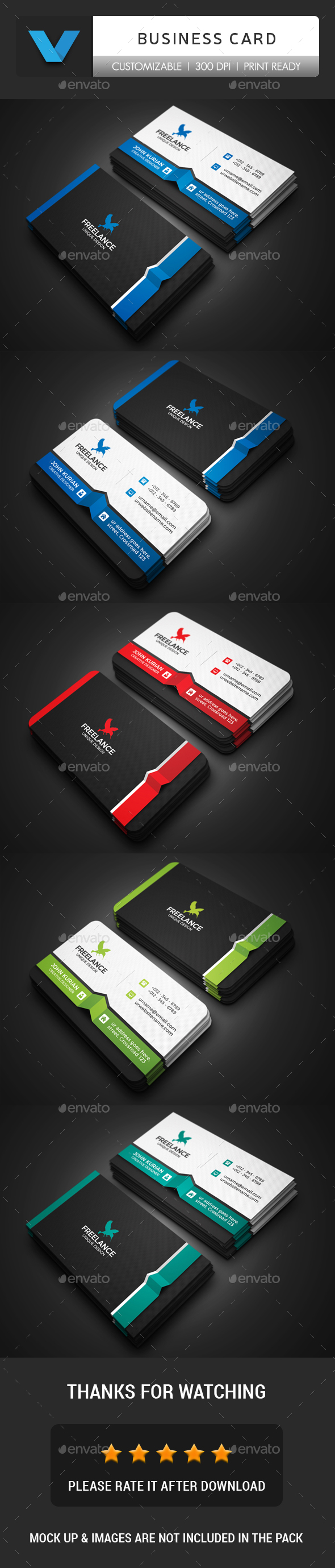 Freelance Business Card Template