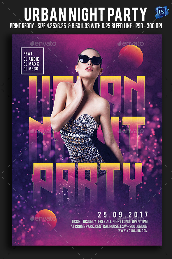 Urban Night Party Flyer