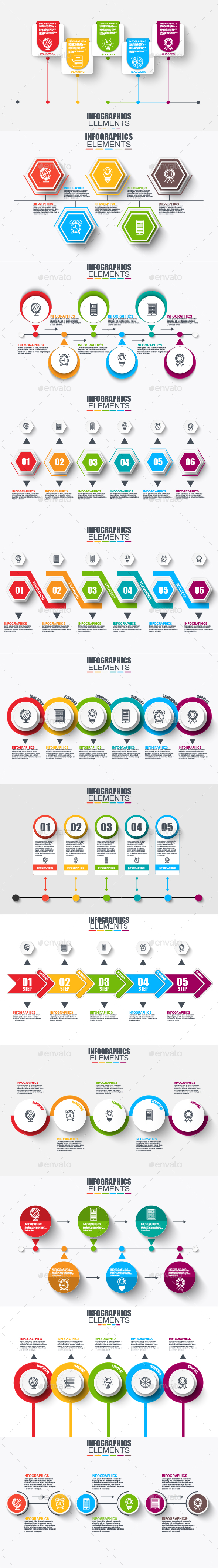 Timeline infographics