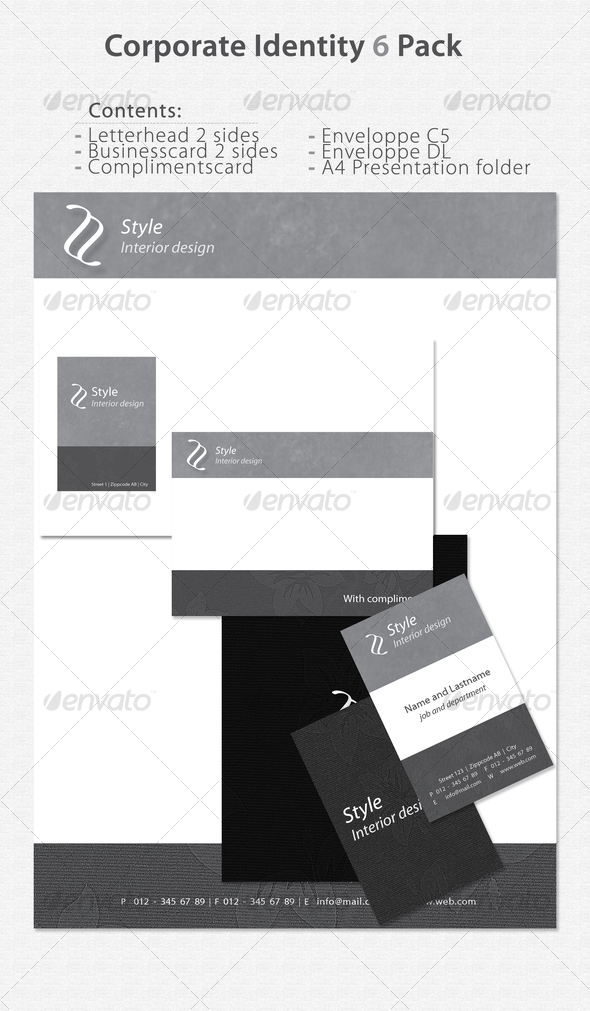 Corporate Identity 6 Pack - Stationery Print Templates