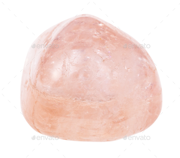 polished morganite (pink beryl, vorobyevite) stone - Stock Photo - Images