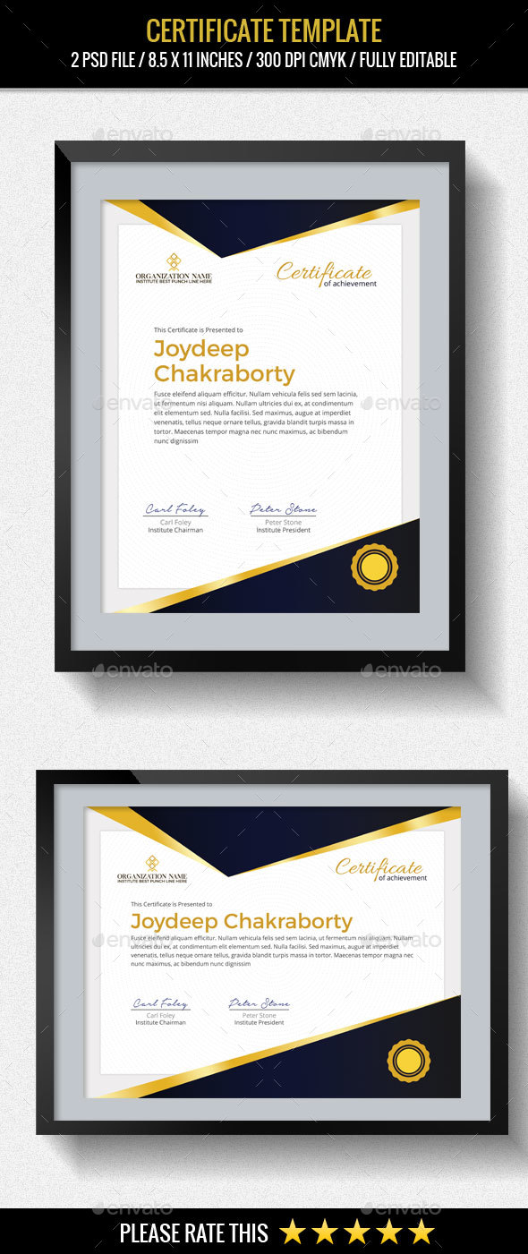 Multipurpose Certificates Template - Certificates Stationery