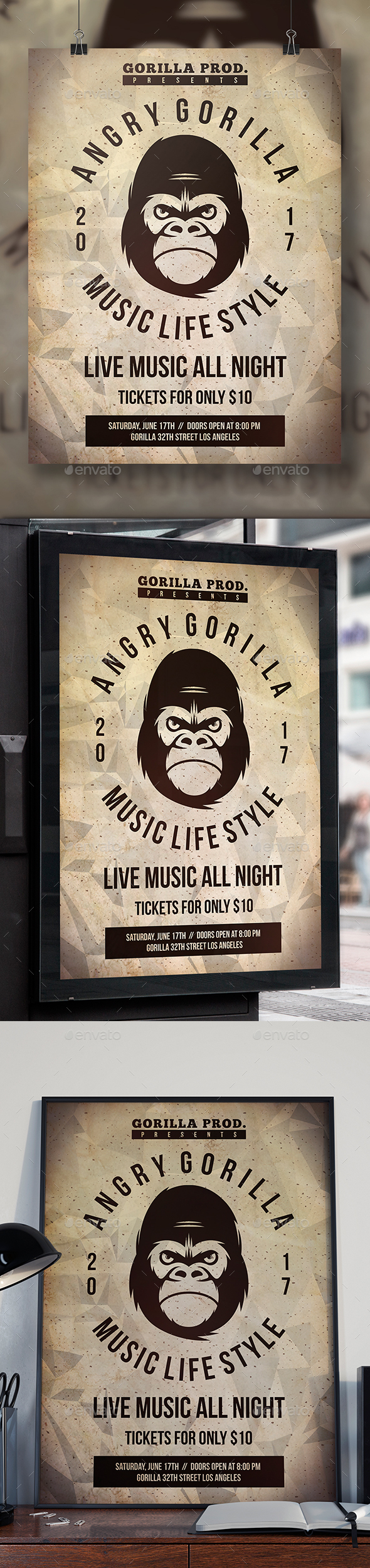 Gorilla Flyer Template - Miscellaneous Events