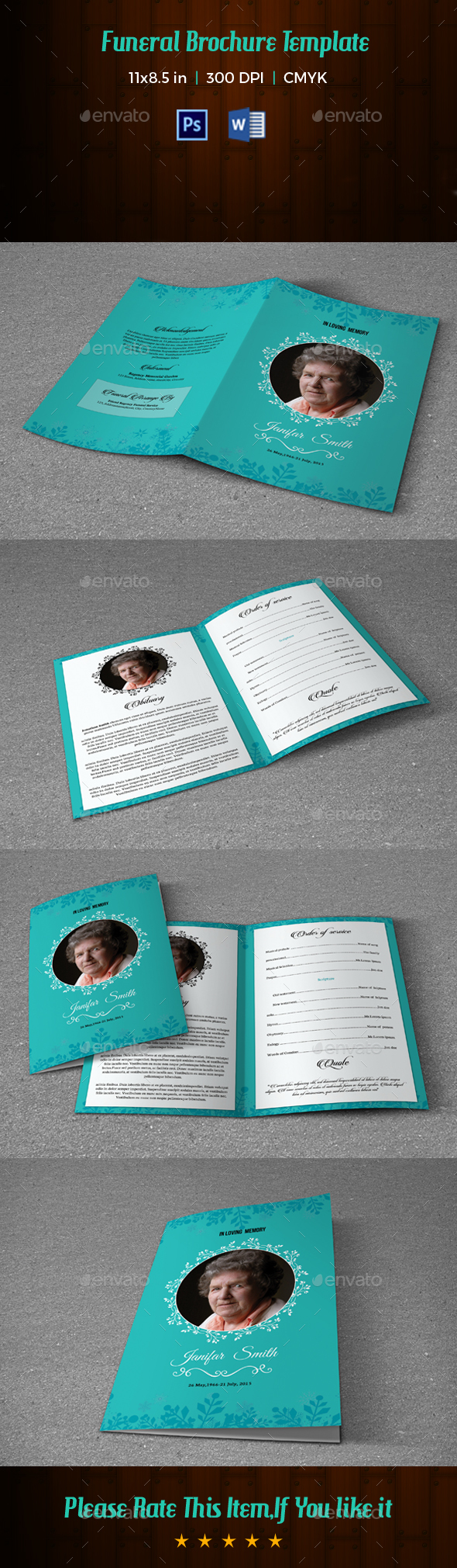 Funeral Template V189 - Informational Brochures
