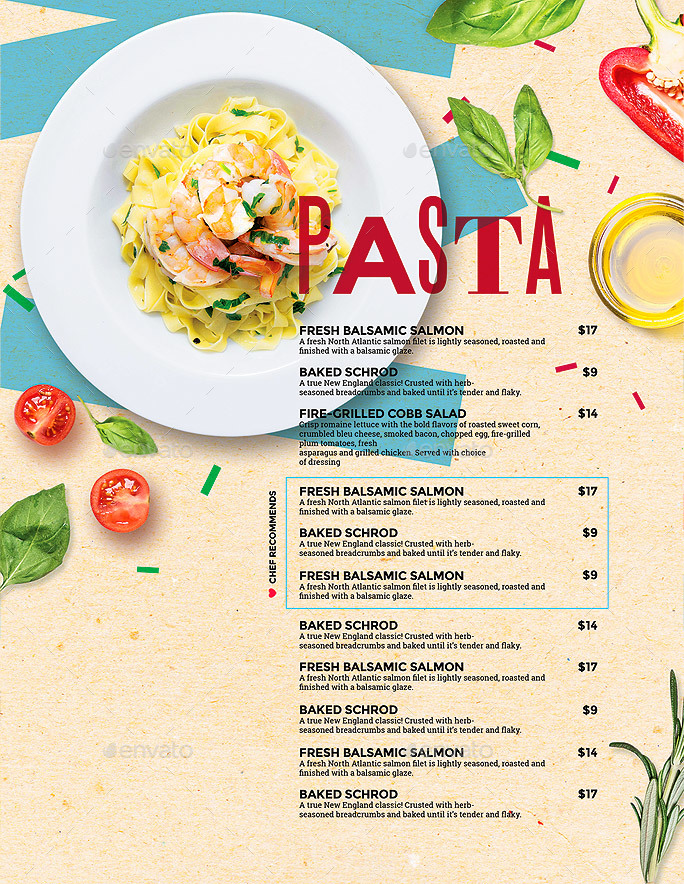 Food Menu by BigWeek | GraphicRiver