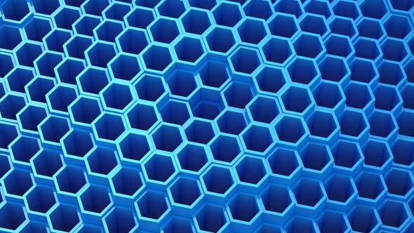 Background of Animated Hexagons