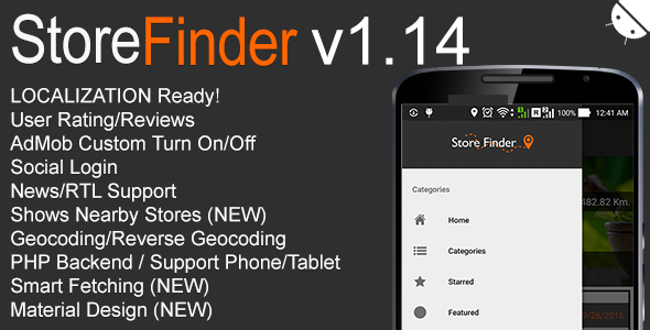 Store Finder Full Android Application v1.14 - CodeCanyon Item for Sale