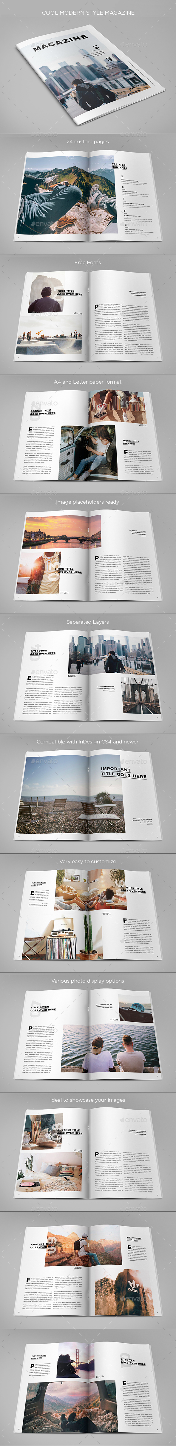 Cool Modern Style Magazine - Magazines Print Templates