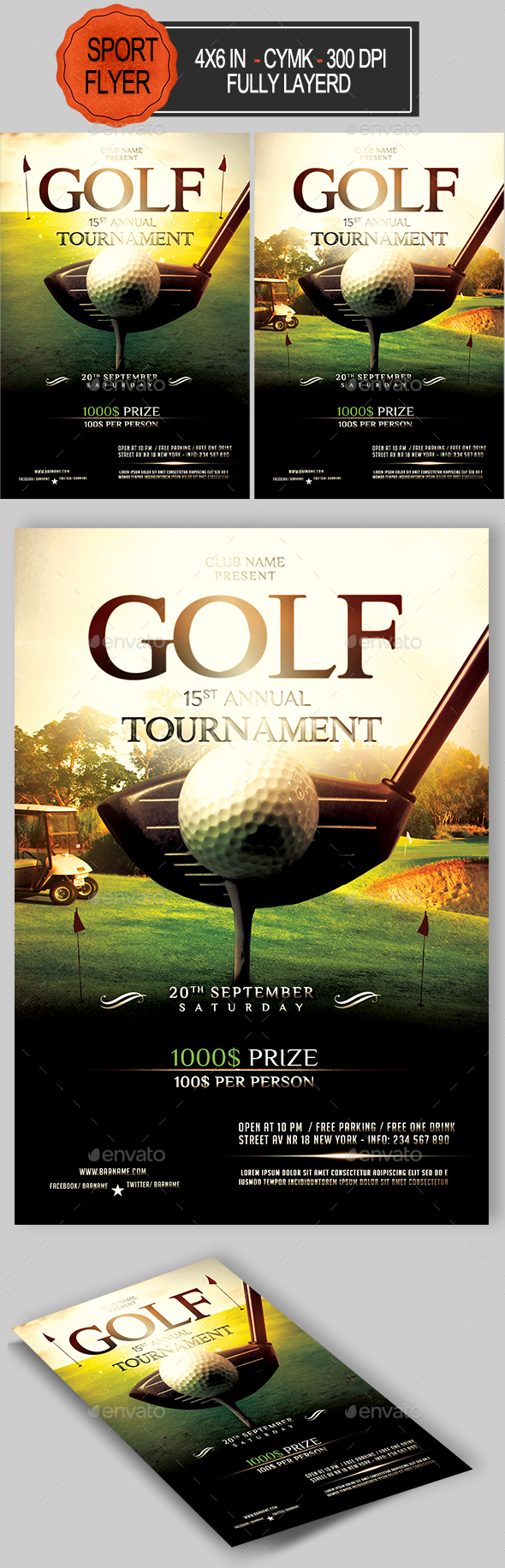 Golf Flyer Template - Sports Events
