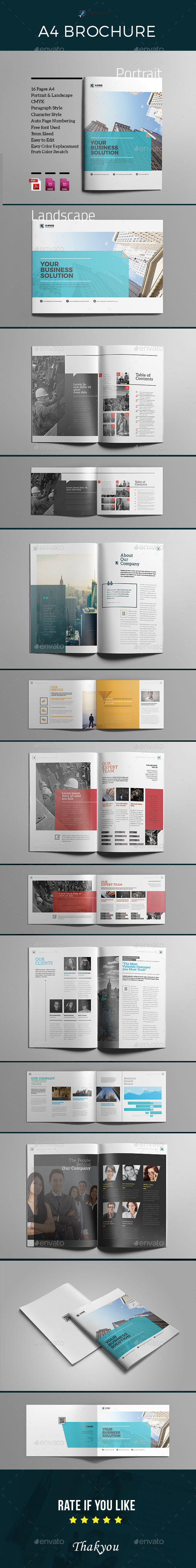 A4 Indesign Brochure - Corporate Brochures