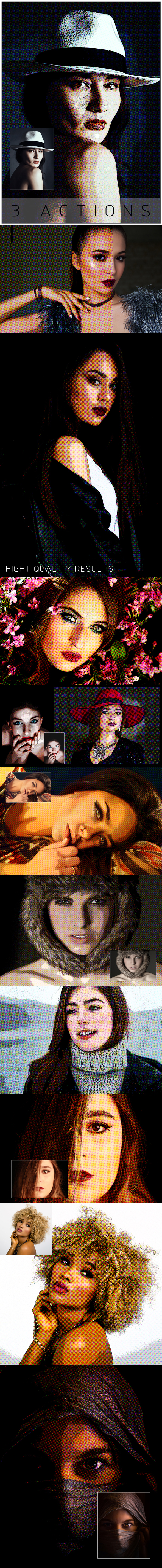 Pop Art Photoshop Actions - Actions Photoshop