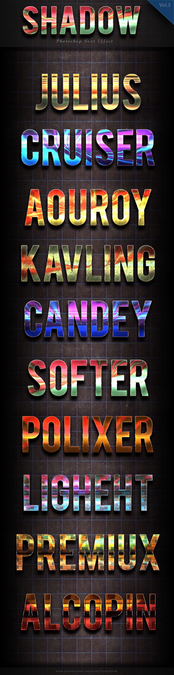 Shadow Text Effect vol 3 - Text Effects Styles