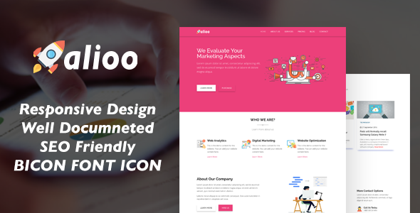 Alioo - SEO Marketing HTML Template