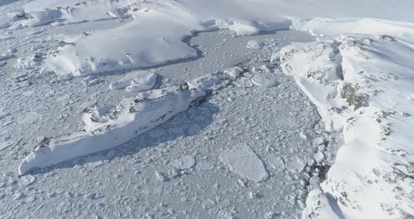 Antarctica Vernadsky Station Aerial Zoom in View alt