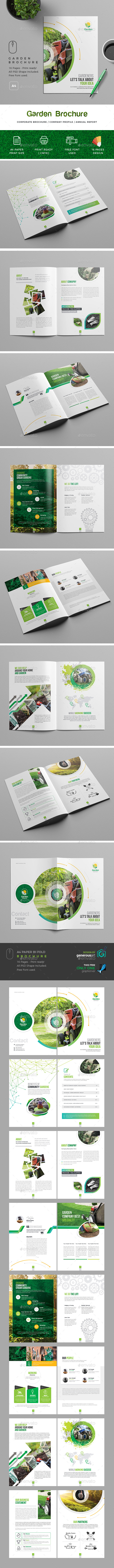 Garden Brochure Template - Brochures Print Templates