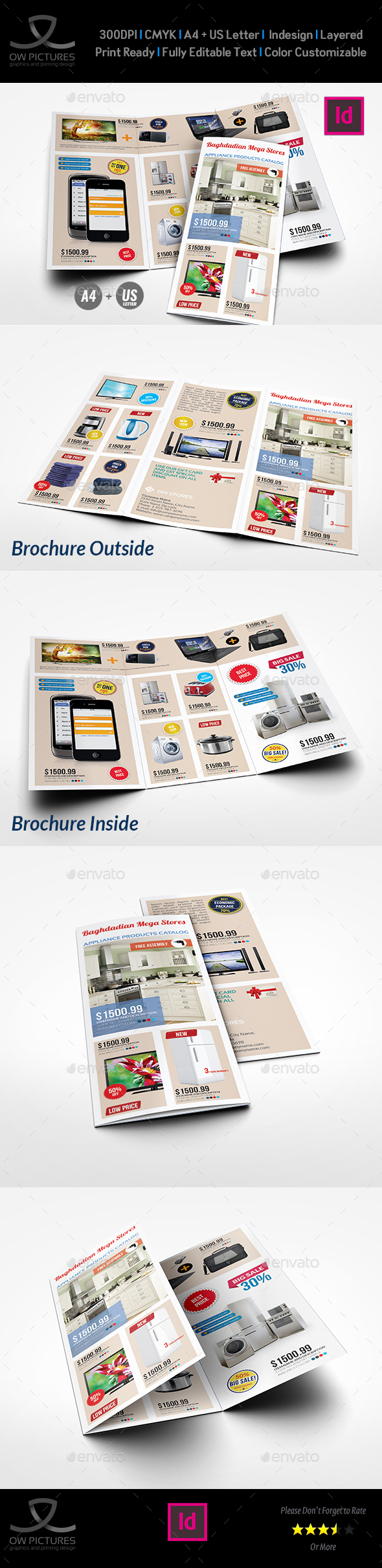 GraphicRiver Products Catalogs Tri-Fold Brochure Template Vol.1 20451743