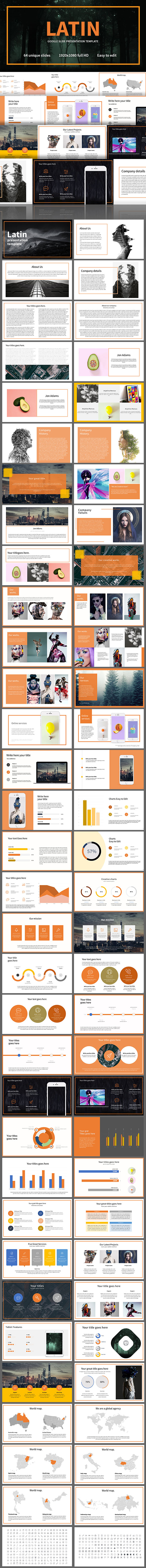 Latin Google Slides Template - Google Slides Presentation Templates