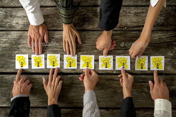Brainstorming and teamwork concept - Stock Photo - Images