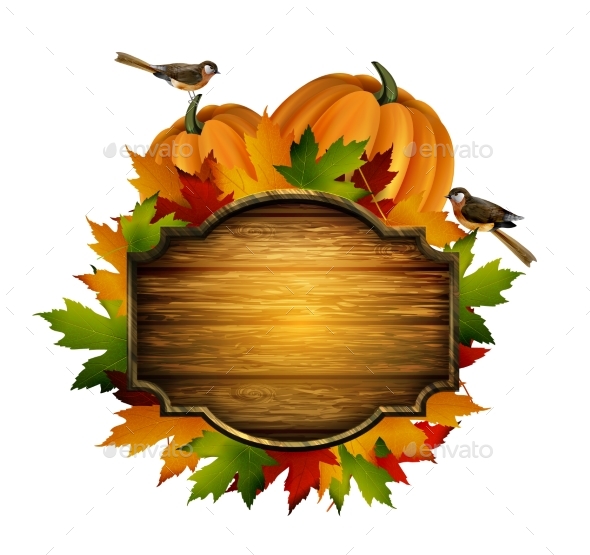 Thanksgiving Vector Autumn Composition