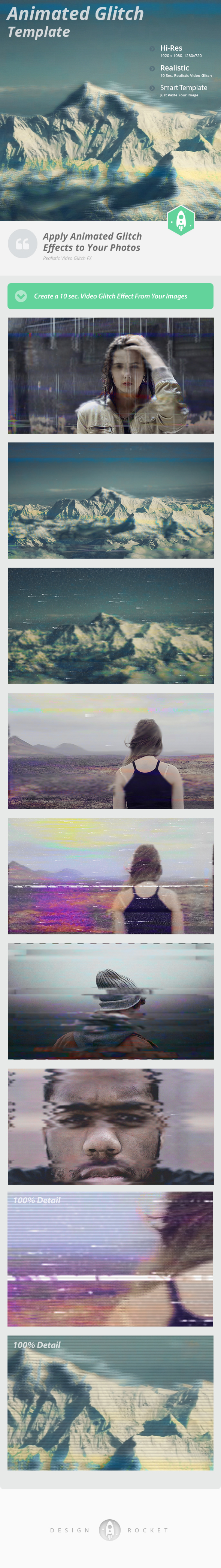 Animated Video Glitch Effect - Photoshop Add-ons