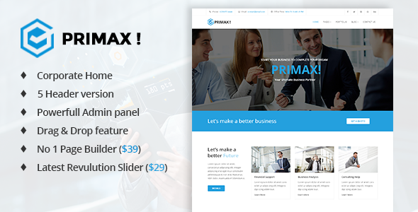 PRIMAX! - Multi-Purpose Joomla Template - Corporate Joomla