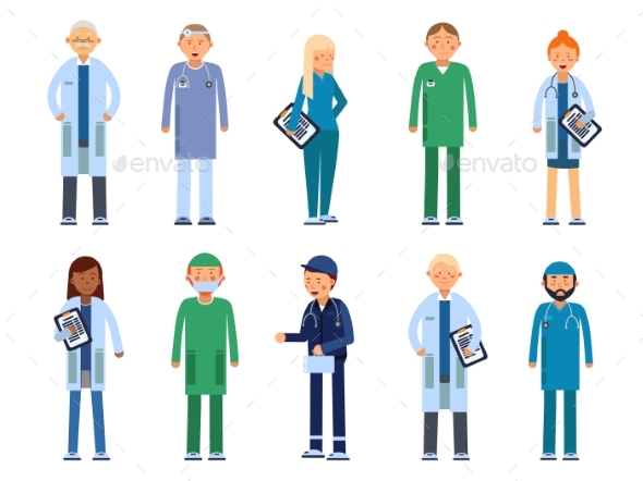 Medical Personal. Male and Female Healthcare - People Characters
