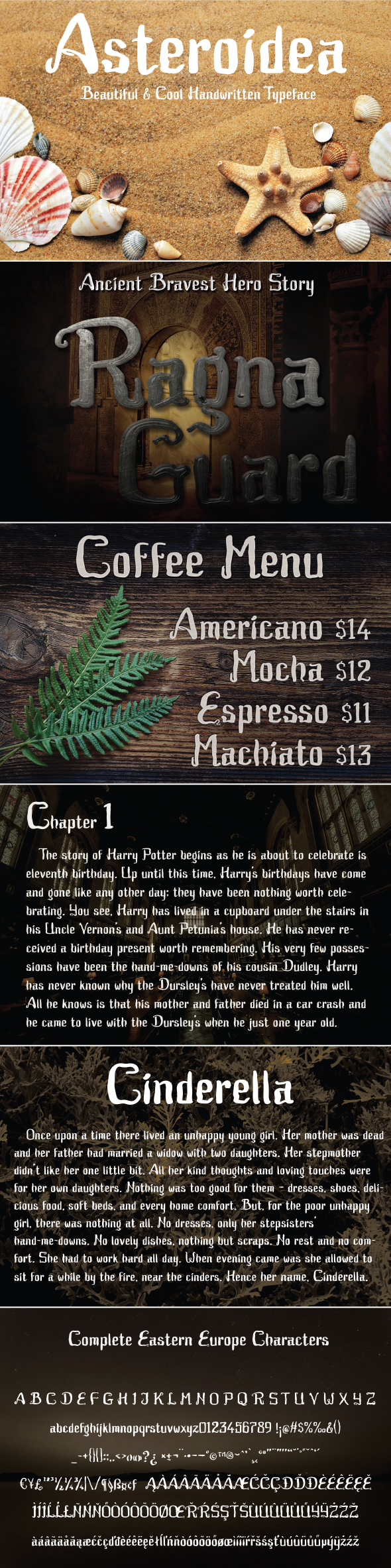 Asteroidea - Handwriting Fonts