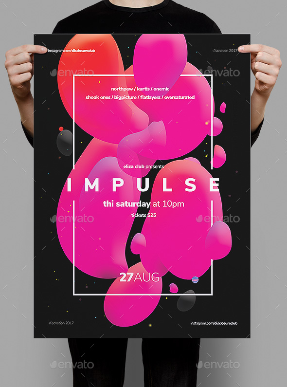 Impulse Flyer / Poster - Clubs & Parties Events