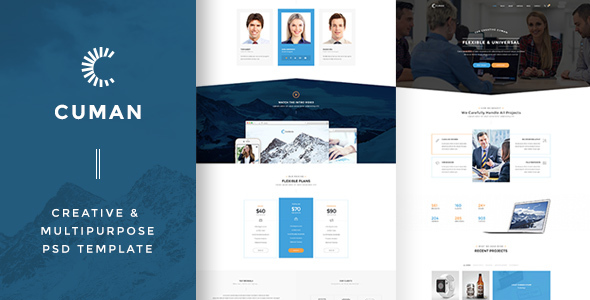 ThemeForest CUMAN PSD Template 20454005 ThemeForest CUMAN PSD Template 20454005