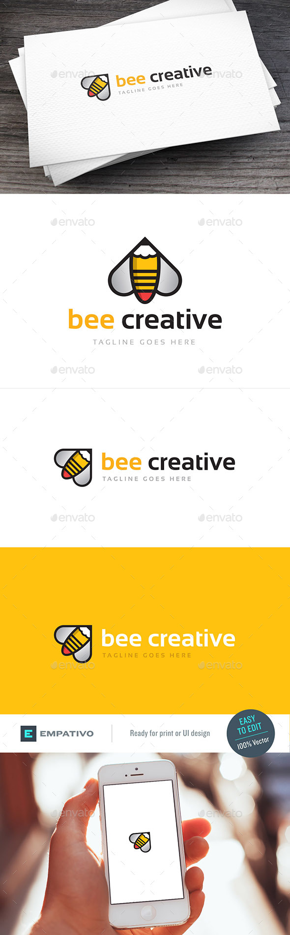 Bee Creative Logo Template - Symbols Logo Templates