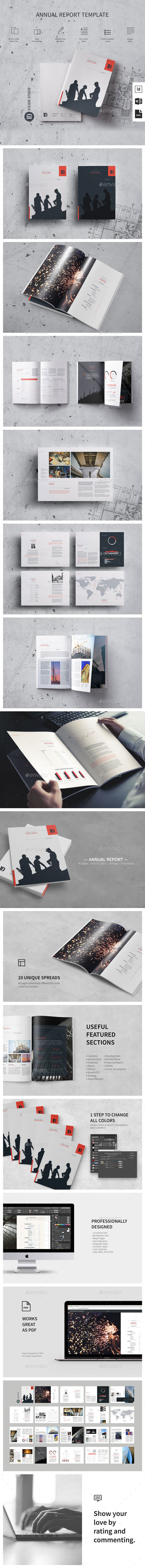 Annual Report Template - Informational Brochures