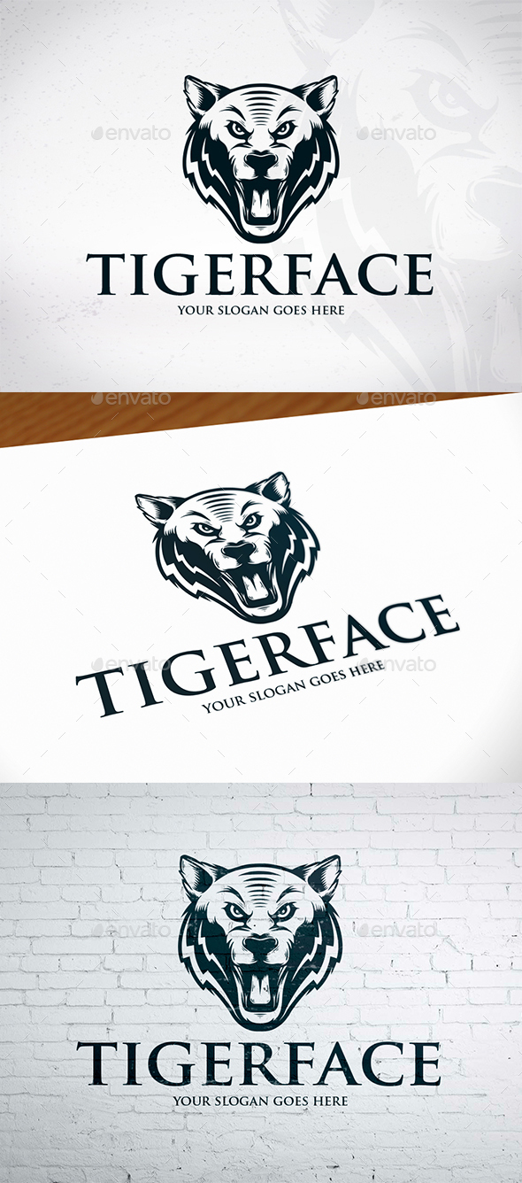 Wild Tiger Logo - Animals Logo Templates