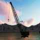 Cranes and Mountain - VideoHive Item for Sale