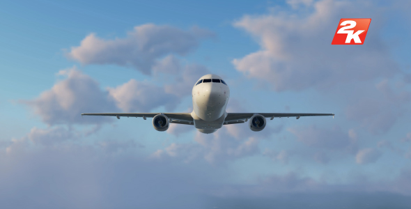 Airplane on Clouds