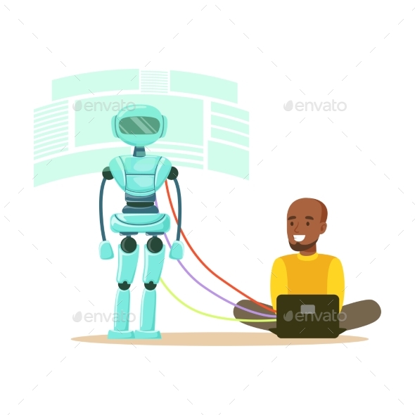 Young Male Engineer Controlling Visualization - Computers Technology