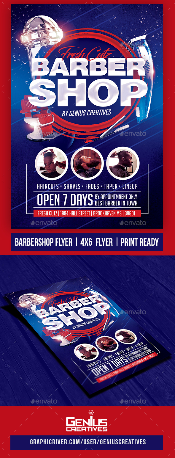Barber Shop Flyer - Commerce Flyers