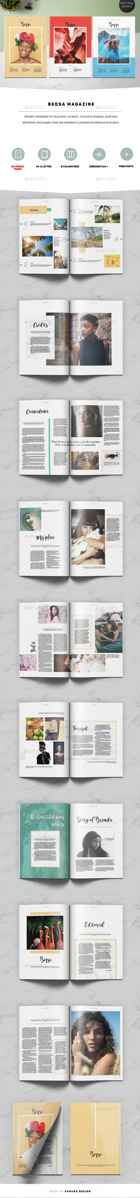 Beqsa Magazine - Magazines Print Templates