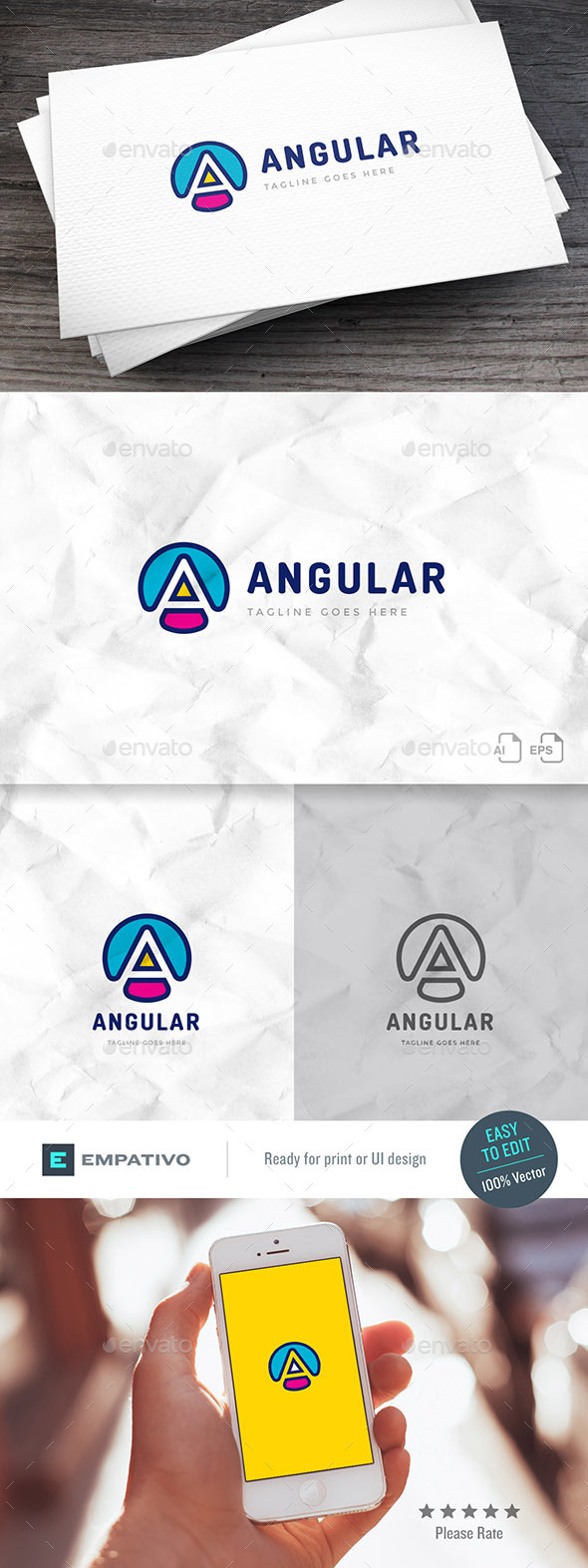 Angular Logo Template - Letters Logo Templates