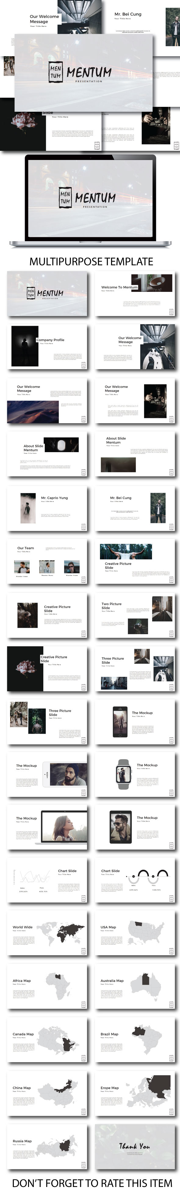 Mentum Multipurpose Keynote - Keynote Templates Presentation Templates