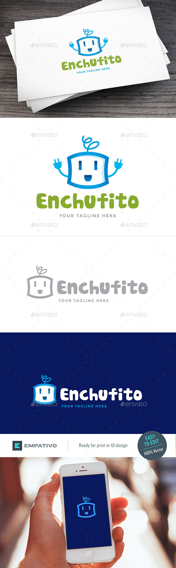 Enchufito Logo Template - Objects Logo Templates