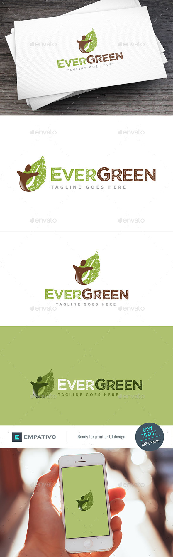 Evergreen II Logo Template - Nature Logo Templates