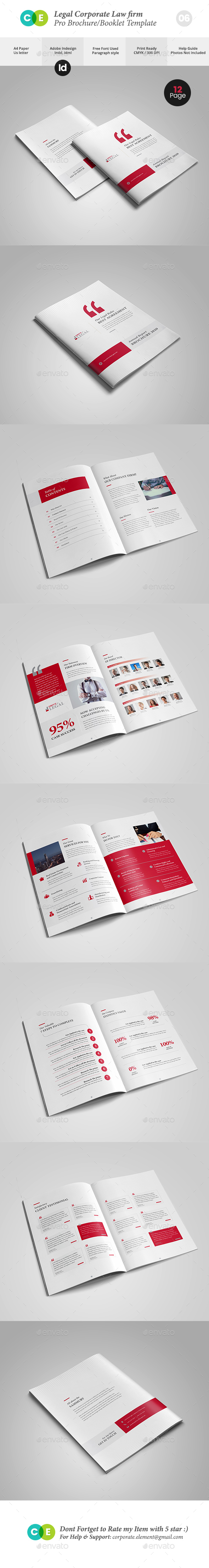 Legal Corporate Law Firm Business Brochure V06 - Brochures Print Templates