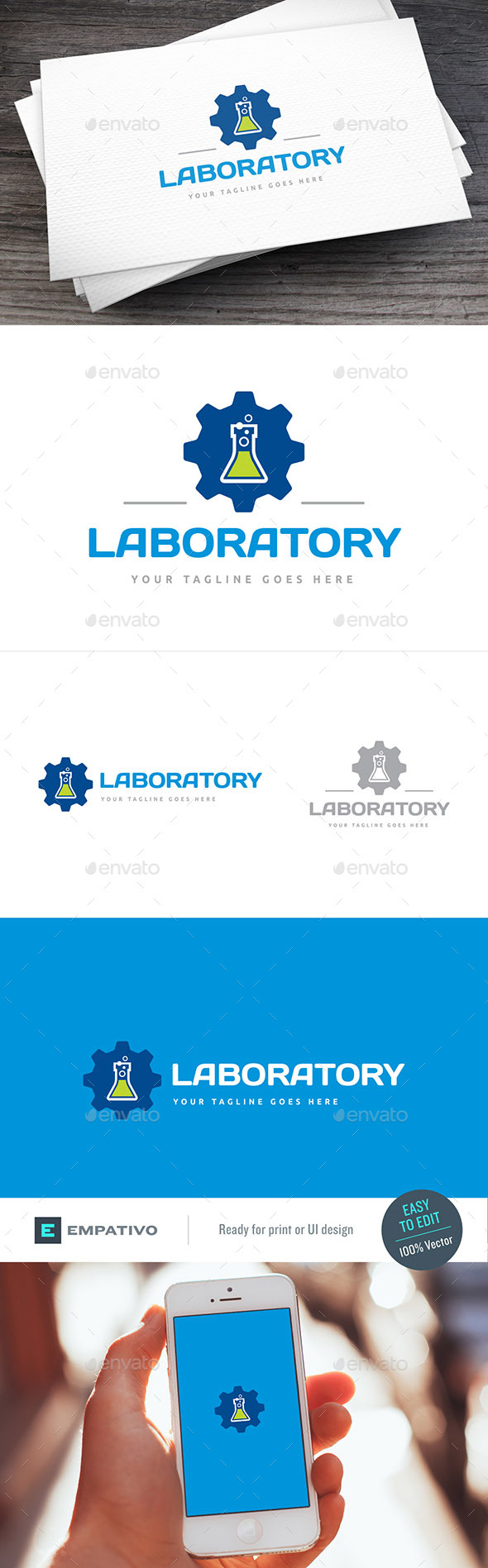 Laboratory Logo Template - Symbols Logo Templates