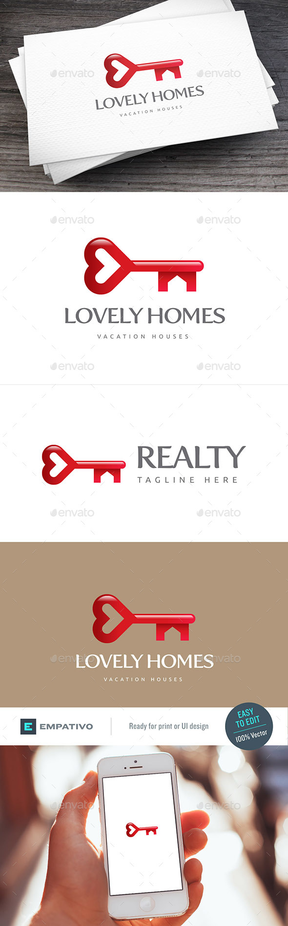 Lovely Homes Logo Template - Buildings Logo Templates