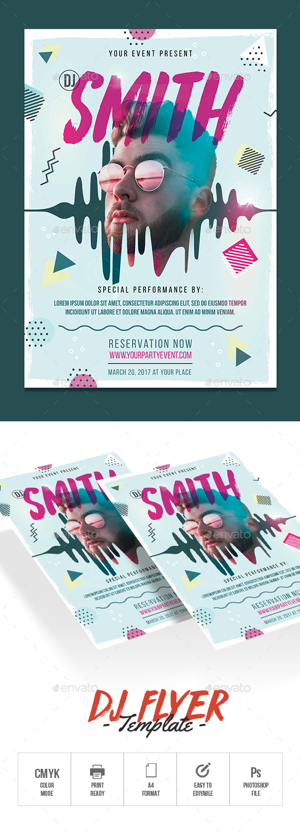 GraphicRiver DJ Flyer 20458906 GraphicRiver DJ Flyer 20458906