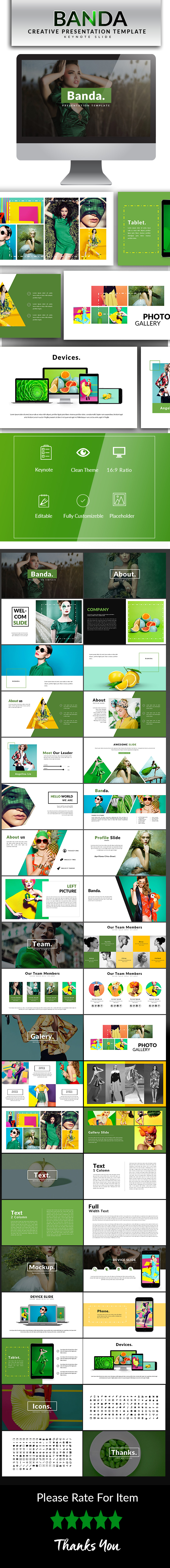 Banda Keynote Template - Keynote Templates Presentation Templates